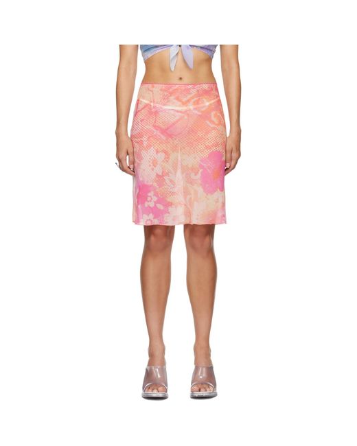 Im Sorry by Petra Collins Red Ssense Exclusive Mimi Wade Edition Sheer Midi Skirt