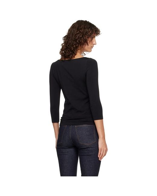 Wolford Black Cordoba Long Sleeve T-Shirt