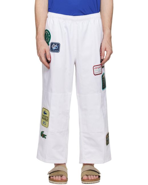 Lacoste White Clot Edition Track Pants for men