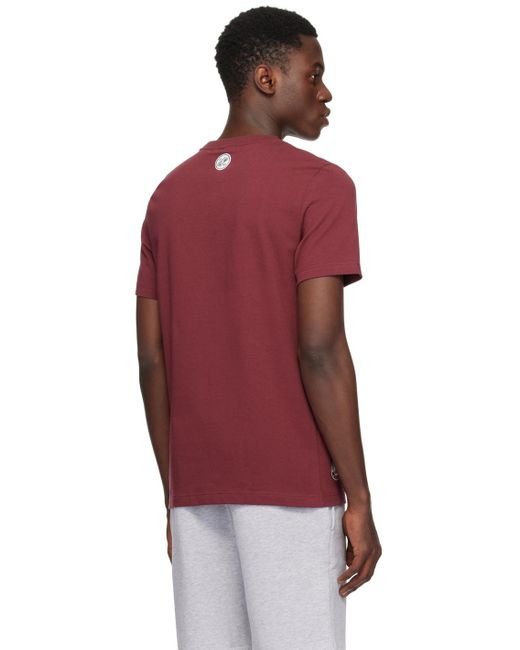 T-shirt bourgogne édition roland garros Lacoste pour homme en coloris Red