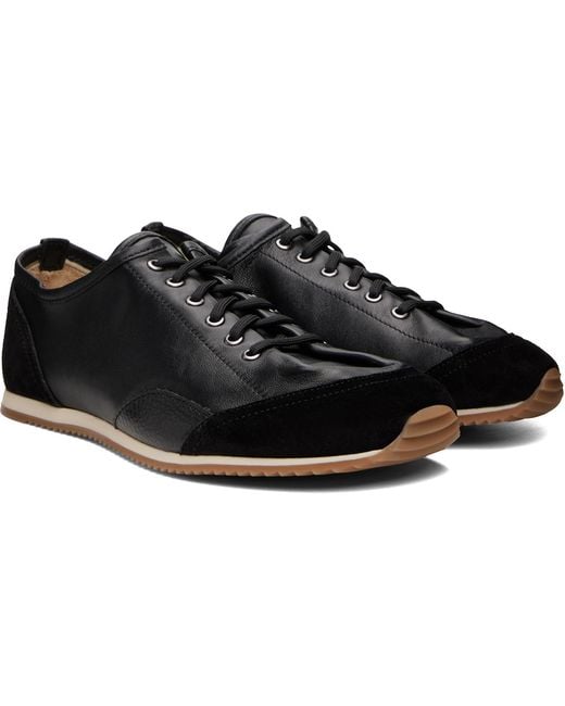 Lemaire Black Gummy Grips Sneakers