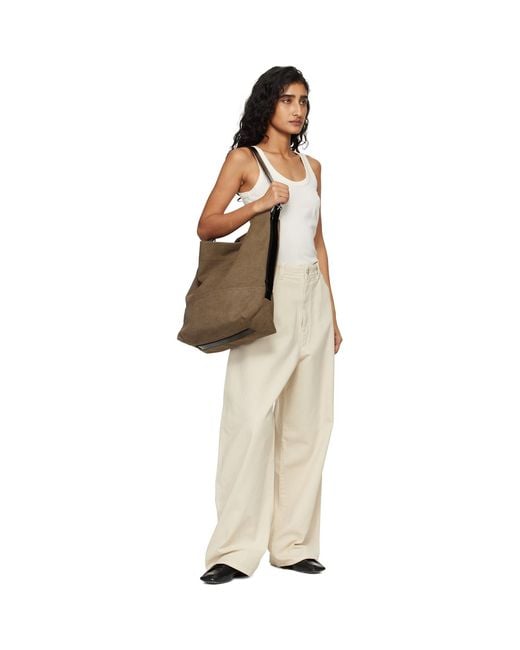 Lemaire Brown Belted Tote
