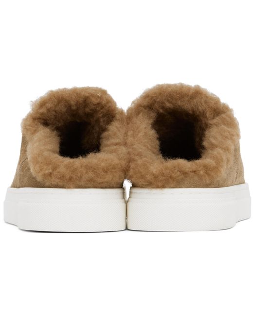 Max Mara Black Tan Slide Sneakers