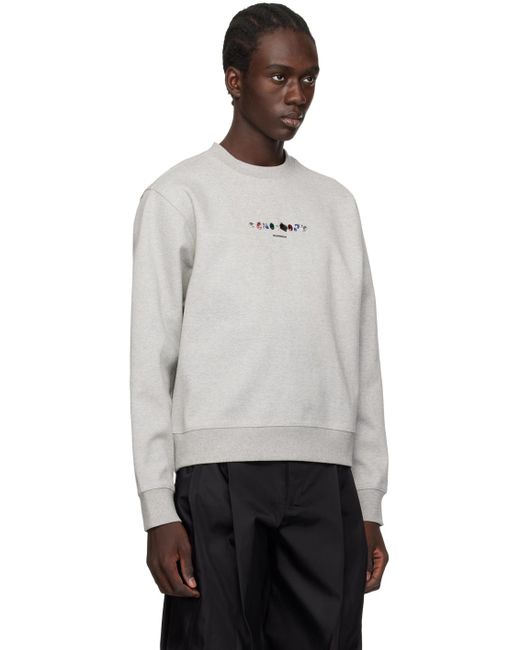 Adererror Black Crystal-cut Sweatshirt for men