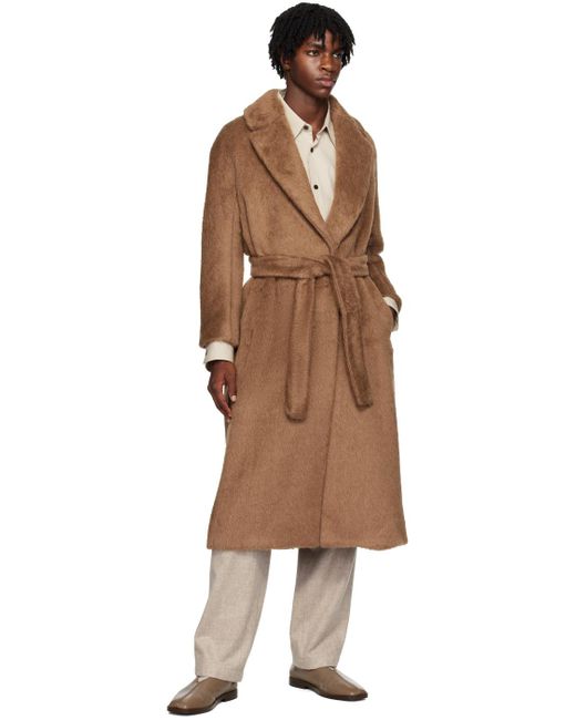 Max Mara Black Brown Oversized Coat for men