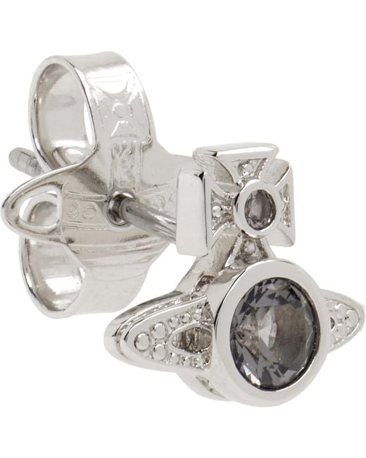 Vivienne Westwood Metallic London Orb Single Stud Earring for men