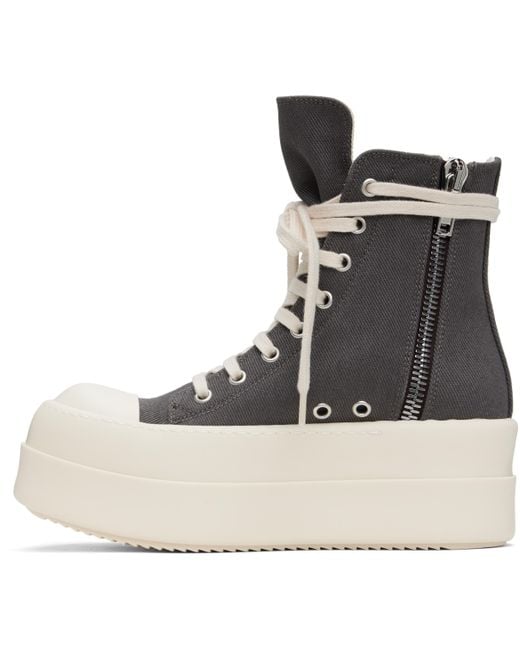 Rick Owens Hollywood Double Bumper Sneaks Sneakers in Black