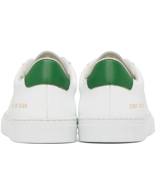 Common Projects Black White Retro Low Sneakers for men