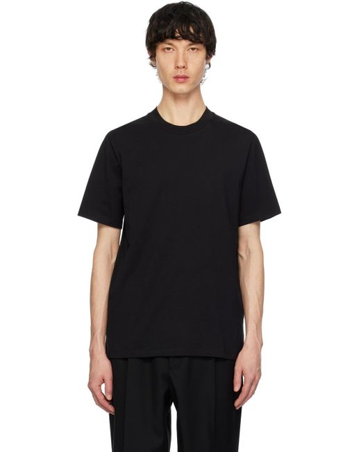 Jil Sander Black Basic T-shirt for men
