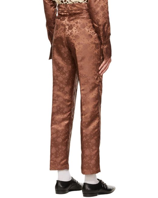 Tanner Fletcher Brown Clarence Trousers for men
