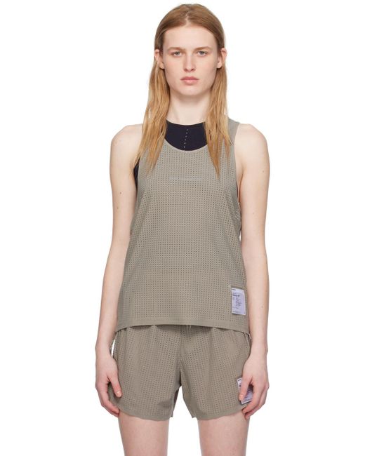 Satisfy Multicolor Perforated Tank Top
