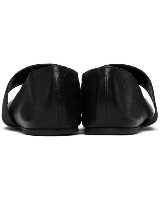 Givenchy Black Sliced Square Ballerina Flats