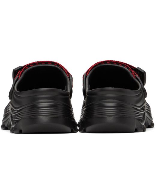 Lanvin Black Suicoke Edition Mok Curb Sandals for men