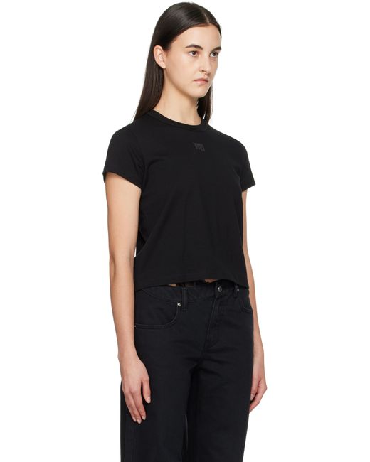Alexander Wang Black Essential Shrunk T-Shirt