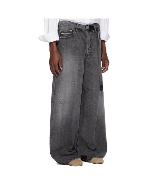 Sacai Black Beyondexx Jeans for men