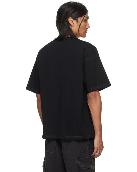 DIESEL Black T-boxt-back T-shirt for men