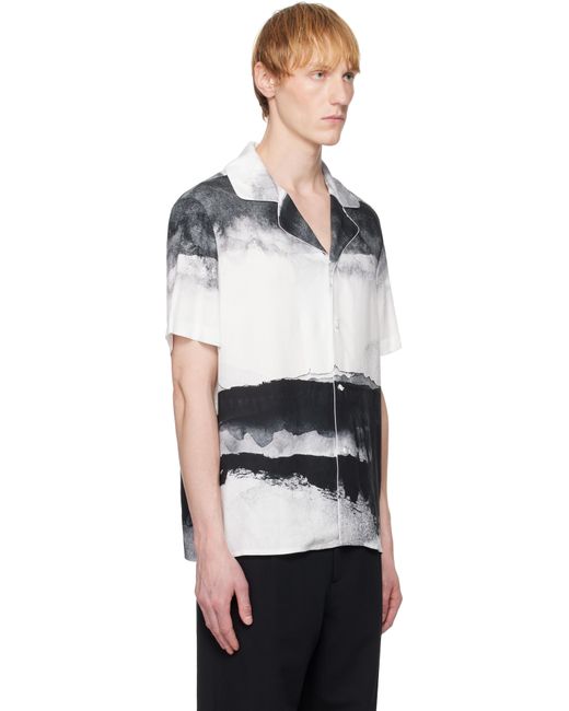 Balmain Black Pyjama Moon Print Shirt for men