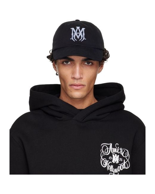 Amiri Black Ma Denim Cap for men