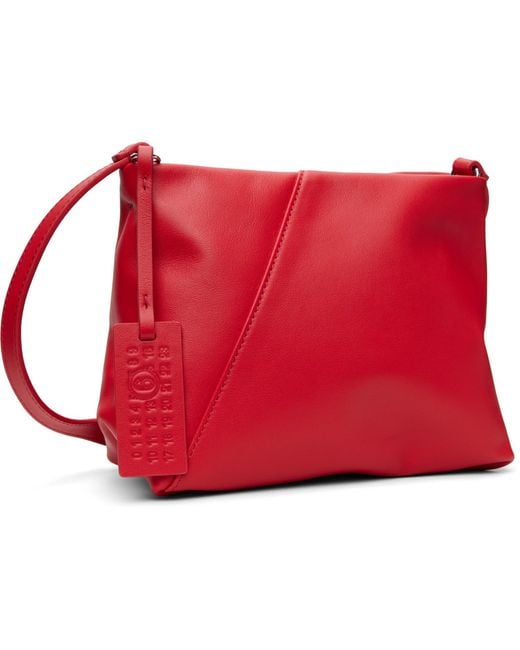 MM6 by Maison Margiela Red Folded Shoulder Bag