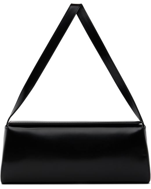 St. Agni Black East West Baguette Bag