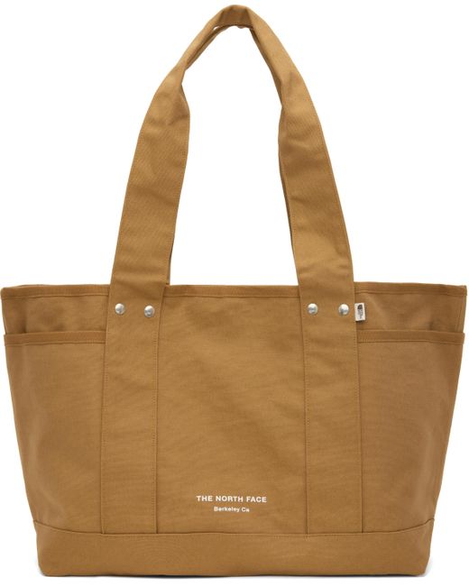 メンズ The North Face タン Circular コットン トートバッグ Brown