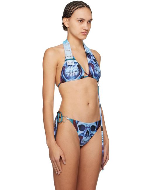 OTTOLINGER Blue Belt Bikini Top