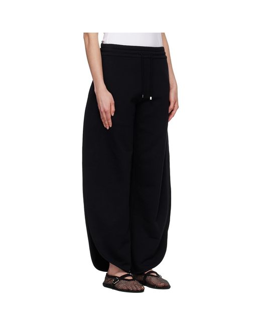 Alaïa Black Petal Fleece Sweatpants