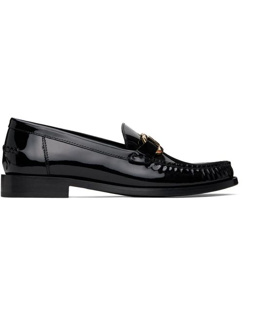 Ferragamo Black Maryan Loafers