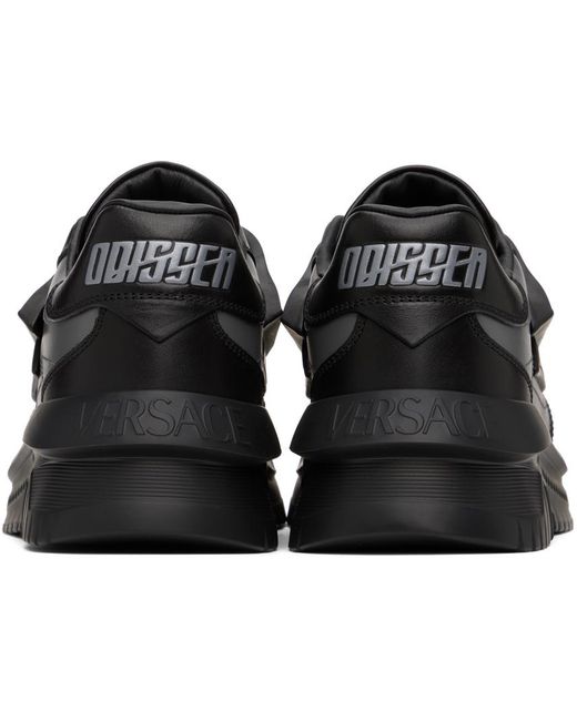 Versace Black & Gray Odissea Sneakers for men