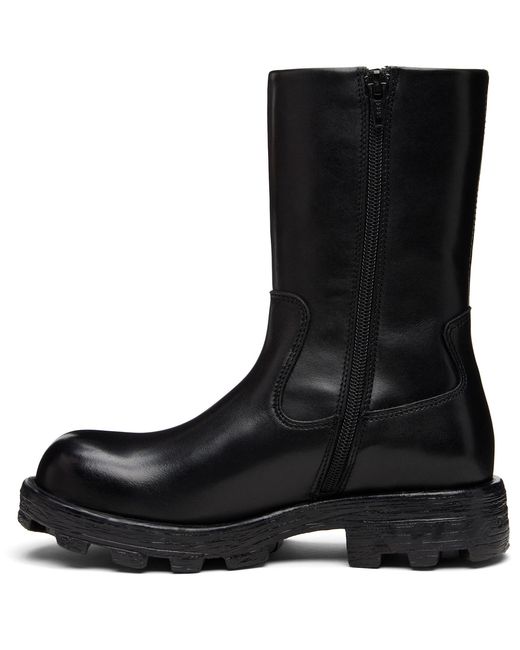 DIESEL Black D-Hammer Ankle Boots