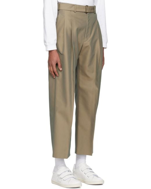 Rito Structure Natural Belted Trousers for men