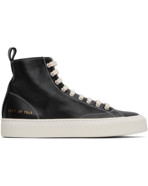 Common Projects Black Tournament High Sneakers for men