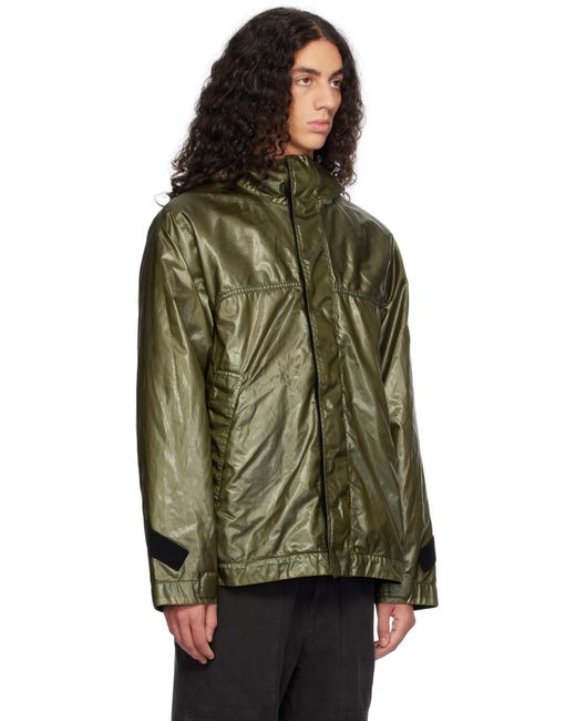 メンズ Stone Island グリーン 45831 Glass Cover-Tc ジャケット Green