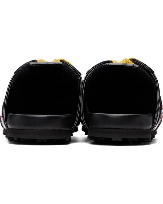 Marni Black Croc-Effect Leather Softy Soccer Slip-On Sneakers