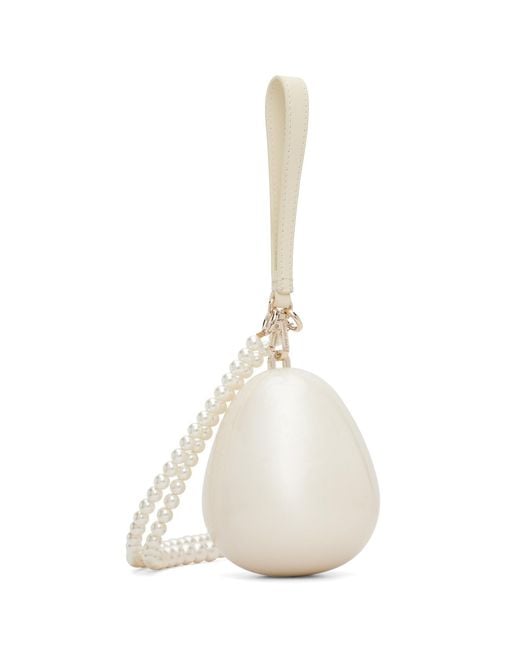 Simone Rocha Natural Off- Pearl Egg Bag for men