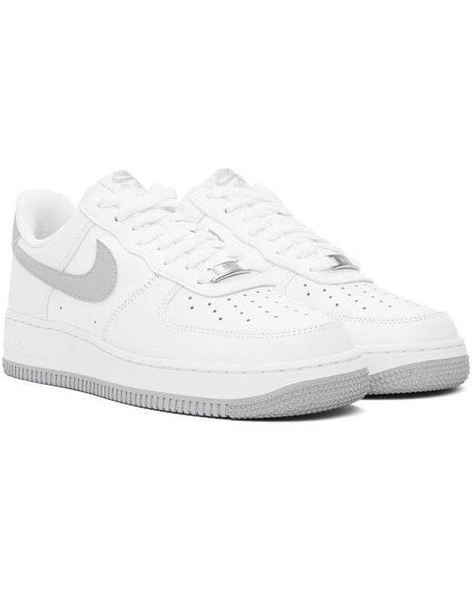 nike air force white and gray