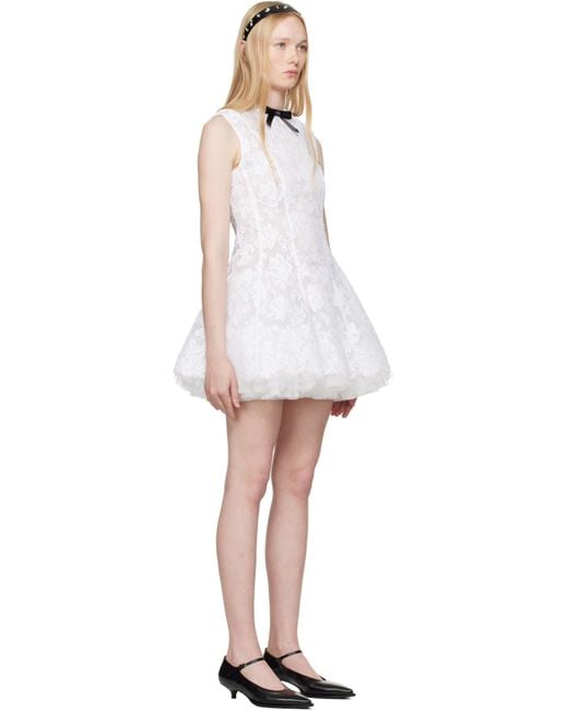 ShuShu/Tong Black Puffy Sleeveless Minidress