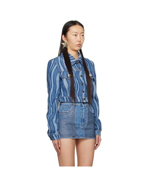 Area Blue Indigo Sunray Denim Jacket