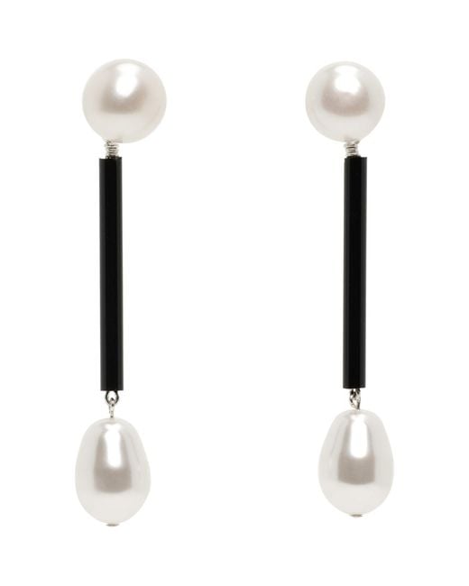 Sophie Buhai White Small Osiris Pearl Earrings
