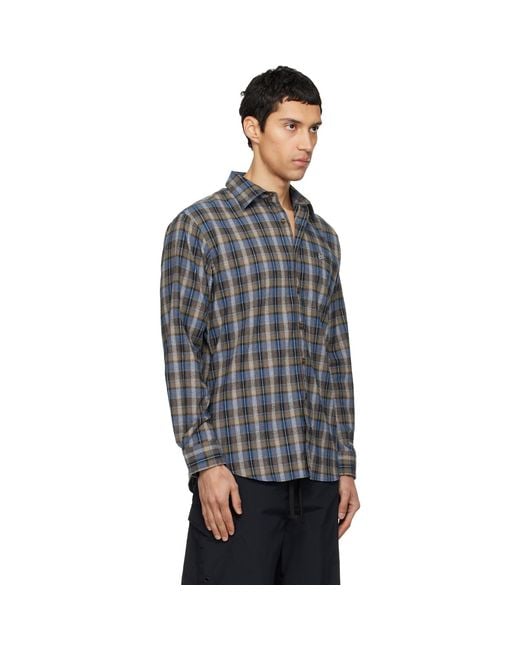 ERL Black Check Shirt for men