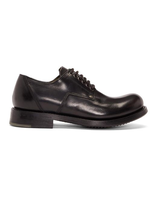 Rick Owens Black Cop Shoes for men