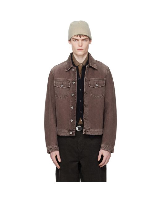 Our Legacy Brown Origin Denim Jacket for men