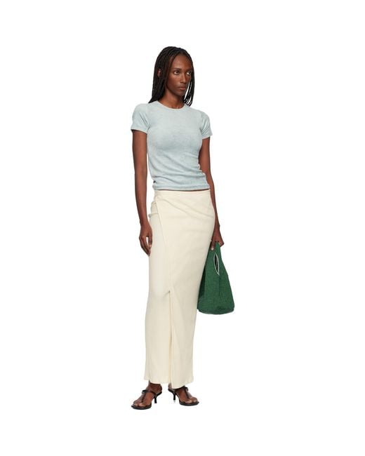 Baserange Natural Off- Brig Maxi Skirt