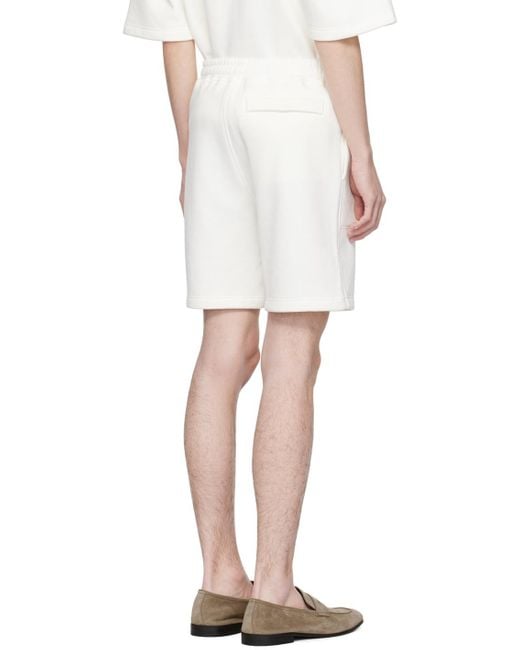 Zegna White Drawstring Shorts for men