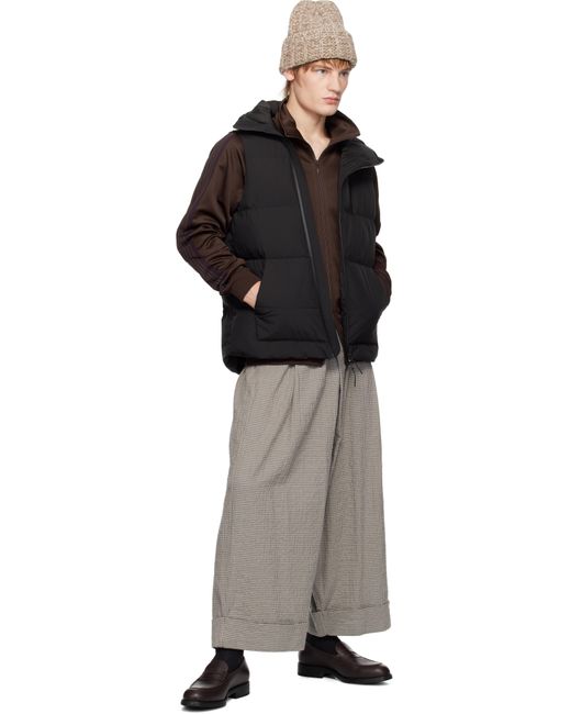 Maharishi Black 1382 Padded Asym Tech Vest for men