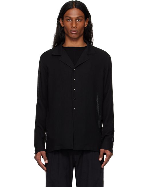 Hyein Seo Black Seed Button Shirt for men