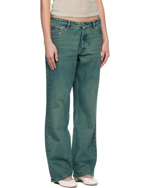 Paloma Wool Green Crowd Jeans