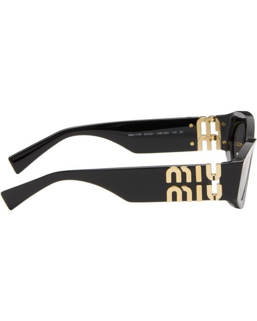 Miu Miu Gray Miu Glimpse Sunglasses