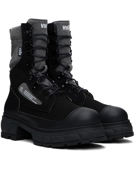 Viron Black Venture Shadow Boots for men