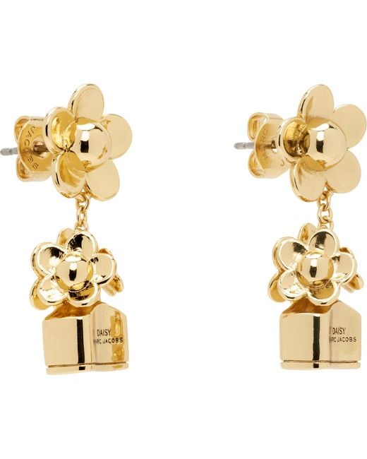 Marc Jacobs Metallic 'The Mini Icon Daisy' Earrings